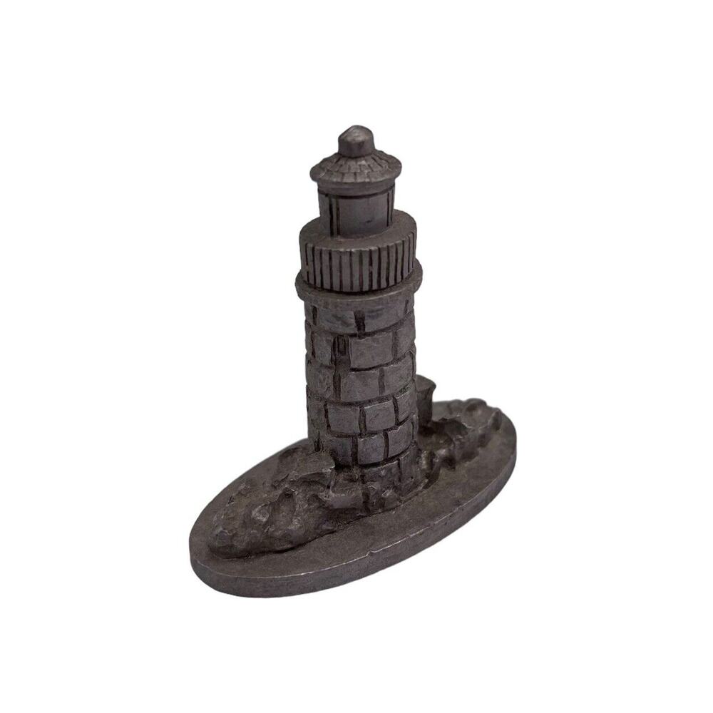 Pewter Lighthouse Vintage Miniature Metal Spoontiques S718 1981